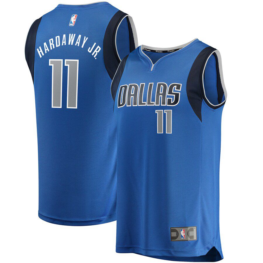 Men Dallas Mavericks 11 Tim Hardaway Jr Fanatics Branded Royal Fast Break Replica NBA Jersey